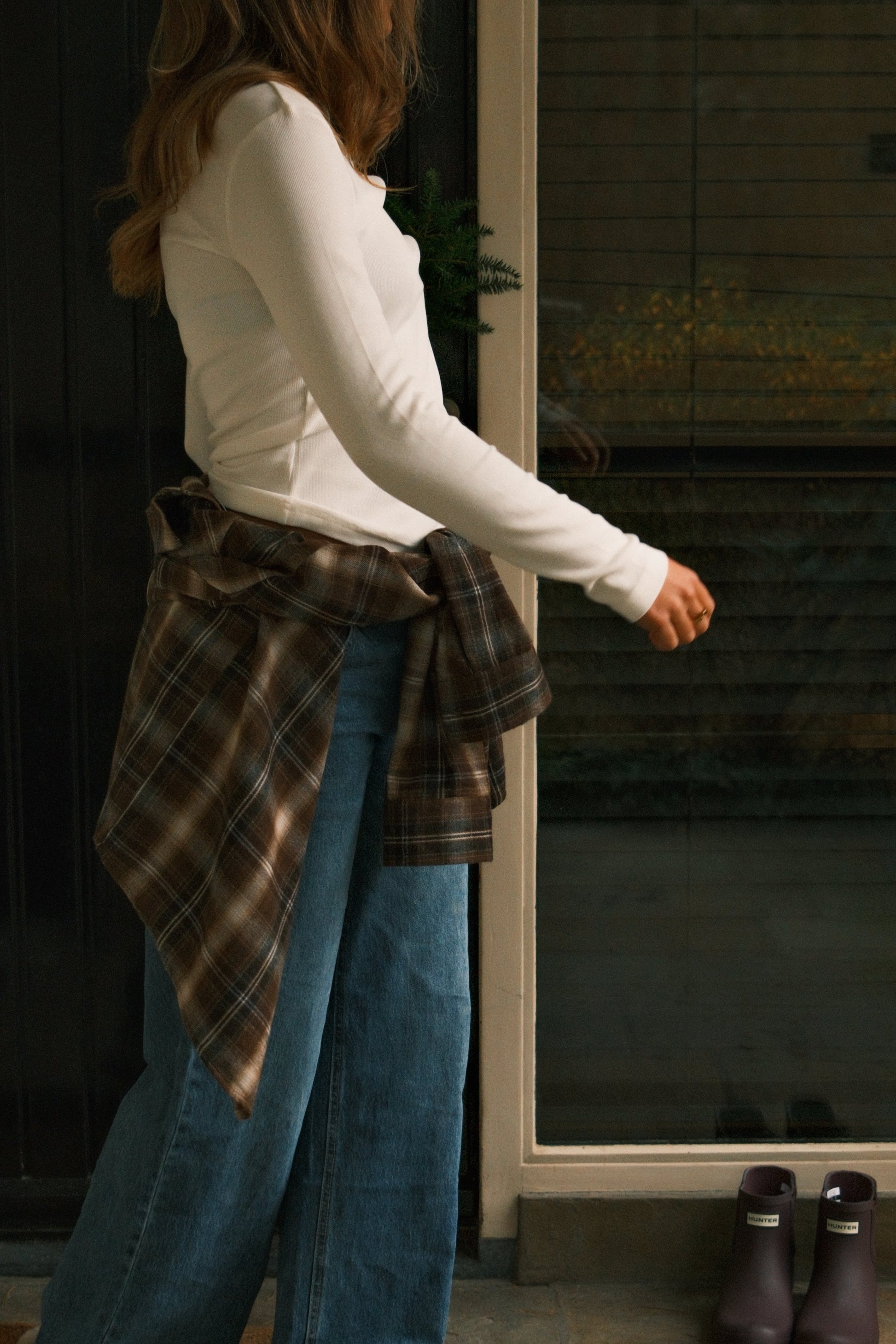 Camicia Quadri Marroni Donna – Blusa Casual a Quadri con Taglio Oversize-Modaso