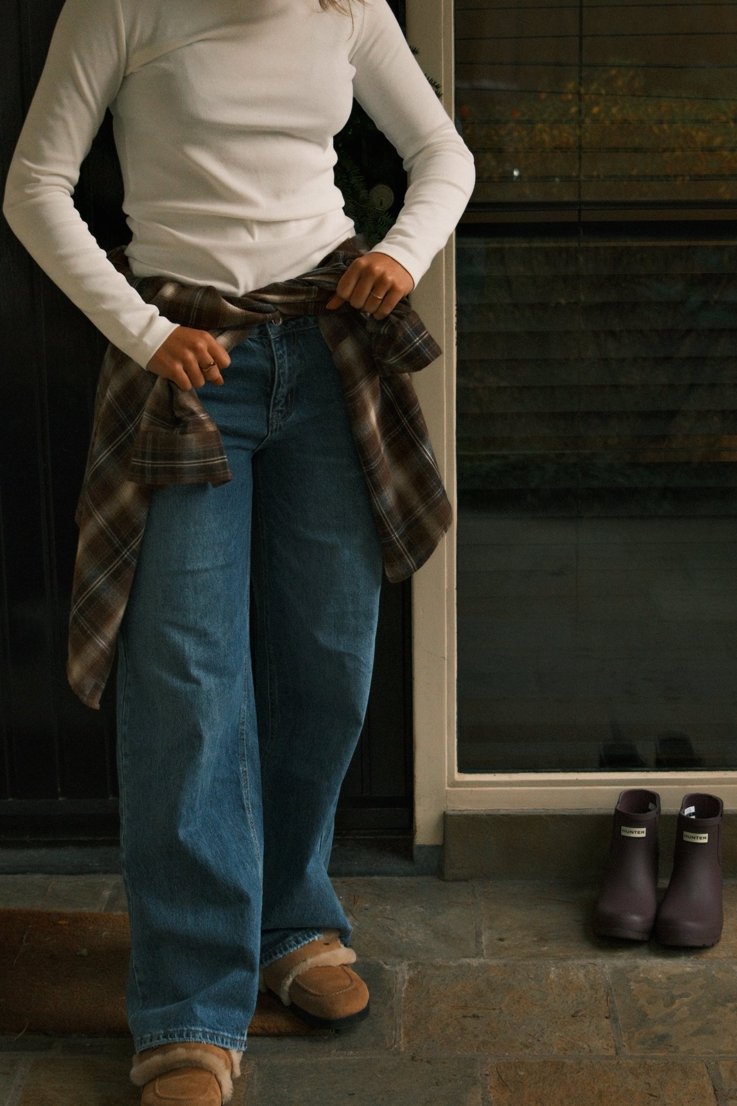 Camicia Quadri Marroni Donna – Blusa Casual a Quadri con Taglio Oversize-Modaso