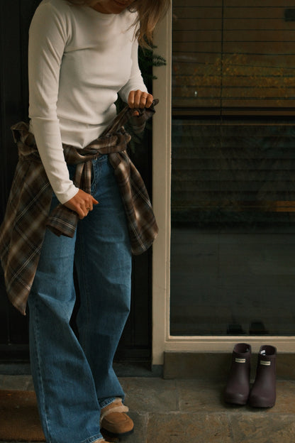 Camicia Quadri Marroni Donna – Blusa Casual a Quadri con Taglio Oversize-Modaso