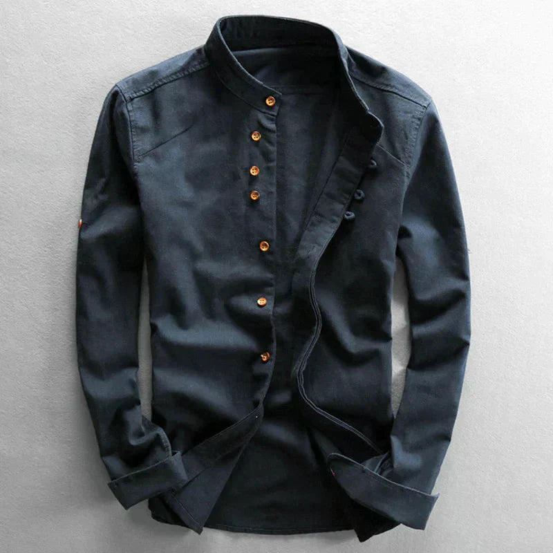 Camicia giapponese “Katana” per uomo-Blu marino-S-Modasso
