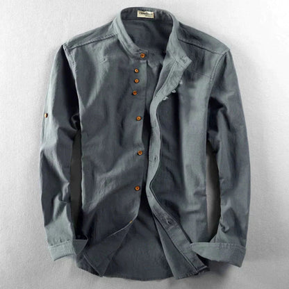Camicia giapponese “Katana” per uomo-Grigio scuro-S-Modasso