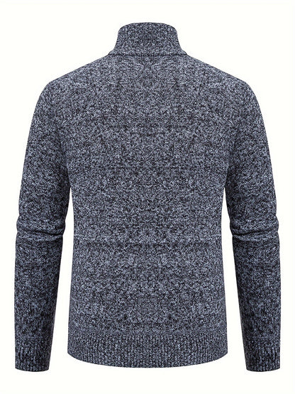 Cardigan Lavorato a Maglia | Caldo | Collo alto | Cardigan con zip | Cardigan da uomo-Modasso