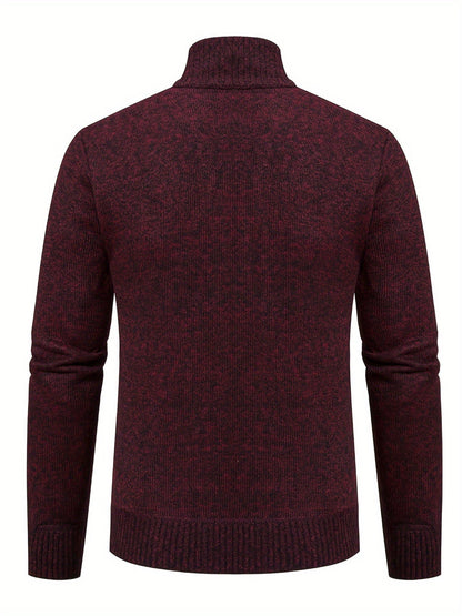 Cardigan Lavorato a Maglia | Caldo | Collo alto | Cardigan con zip | Cardigan da uomo-Modasso