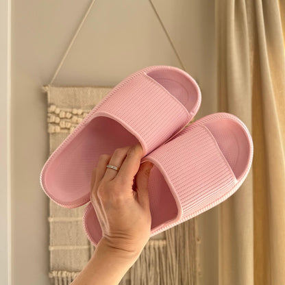Ciabatte Cloud da Donna, Sandali Slip-On in Gomma-Rosa-34-35-Modaso