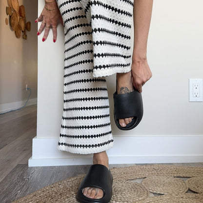Ciabatte Slide in Gomma, Sandali Chunky da Donna-Modaso