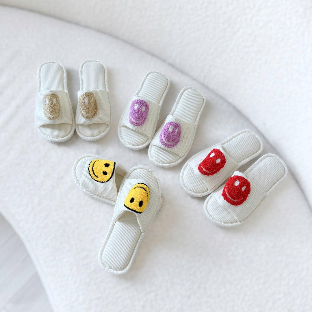 Ciabatte Smiley, Pantofole Slip-On con Faccina per Donna-Modaso