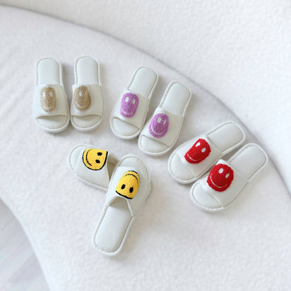 Ciabatte Smiley, Pantofole Slip-On con Faccina per Donna-Modaso