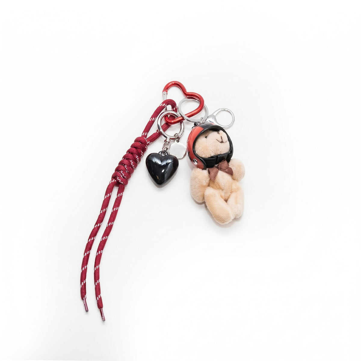Ciondolo per Borsa Orsetto Pilota, Charm Donna, Portachiavi-Modaso