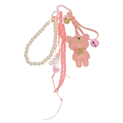 Ciondolo per Borsa Orsetto, Portachiavi con Perle, Charm Donna-Modaso