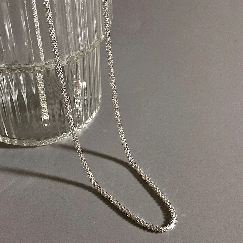 Collana a Catena Scintillante Stardust, Argento e Oro-Modaso