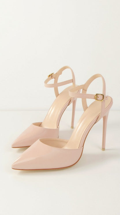 Décolleté Metallizzate Donna, Scarpe con Cinturino e Punta-Modaso