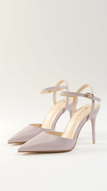 Décolleté Metallizzate Donna, Scarpe con Cinturino e Punta-Modaso