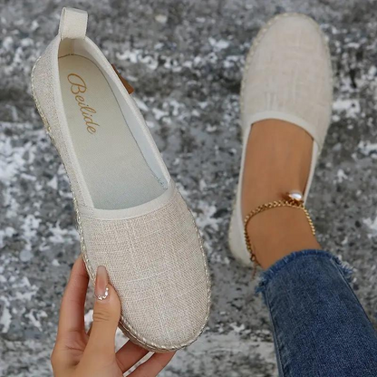 Espadrilles, piatto, leggero, scarpe in tela, scarpe estive-Modaso