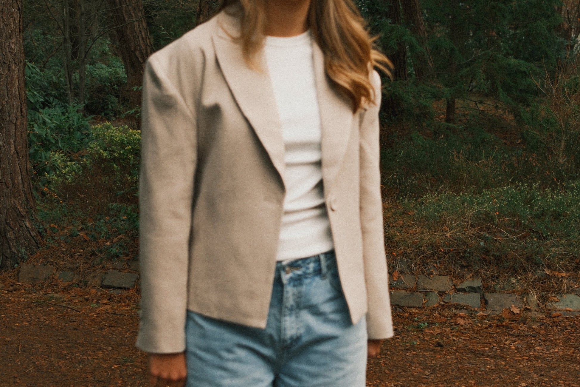 GIACCA BEIGE A RIGHE CON CINTURA-Modaso