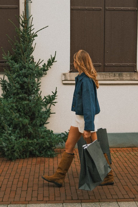 GIACCA IN DENIM DONNA – GIUBBOTTO JEANS CASUAL-Modaso