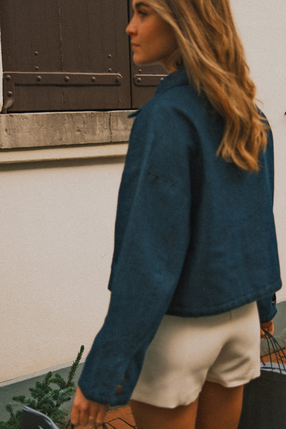 GIACCA IN DENIM DONNA – GIUBBOTTO JEANS CASUAL-Modaso
