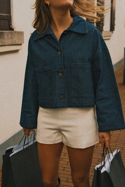 GIACCA IN DENIM DONNA – GIUBBOTTO JEANS CASUAL-Modaso