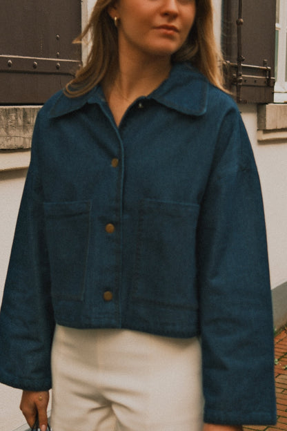 GIACCA IN DENIM DONNA – GIUBBOTTO JEANS CASUAL-Modaso