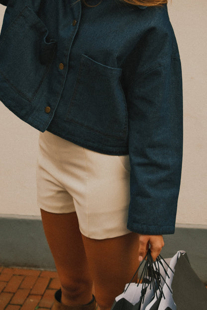 GIACCA IN DENIM DONNA – GIUBBOTTO JEANS CASUAL-Modaso