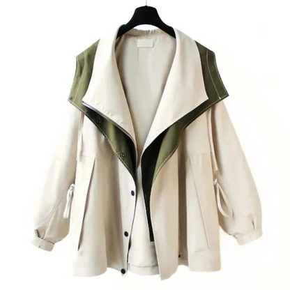 Giacca Primavera, Impermeabile, Cappuccio, Giacca Antipioggia, Giacca Donna-Modaso