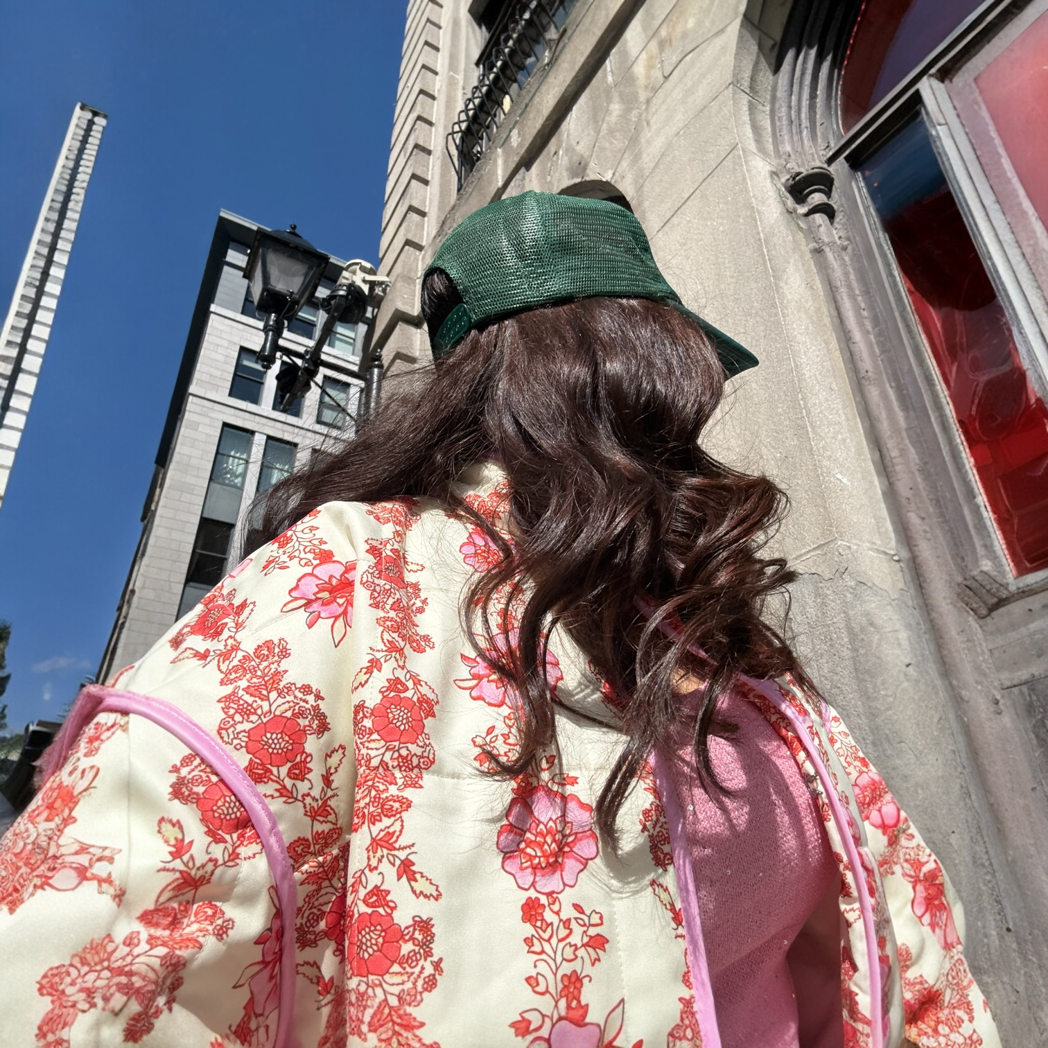 Giacca Trapuntata a Fiori da Donna Oversize-Modaso