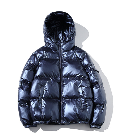 Giacca imbottita - Giacca invernale da uomo - Giacca lucida - Giacca imbottita - Con cappuccio-Modasso