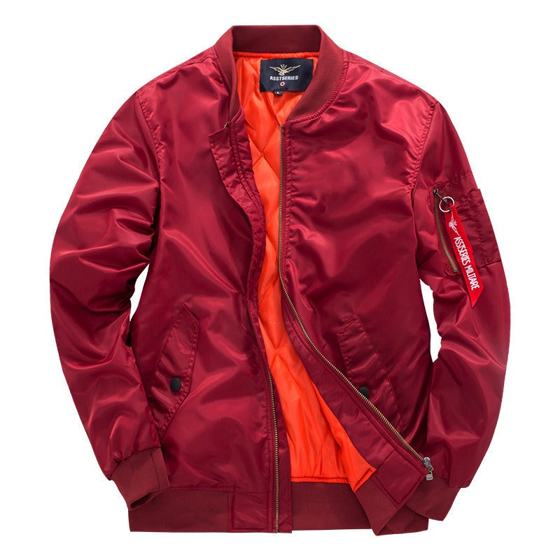 Giubbotto Bomber da Uomo, con Zip, Antivento-Bordeaux-XS-Modaso
