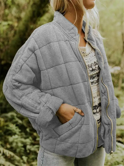 Helene Giacca di transizione, Giacca oversize imbottita per donne-Modaso