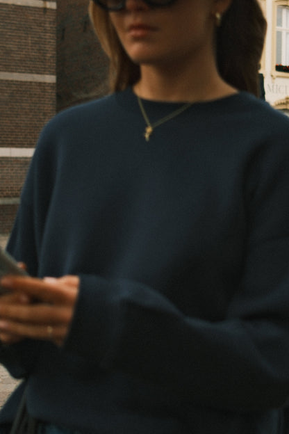 JEANS DONNA A GAMBA LARGA CON VESTIBILITÀ RELAX-Modaso