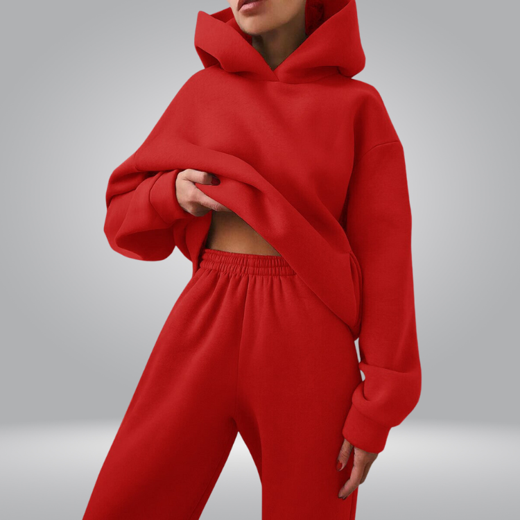 Josephine Tuta da allenamento, Set casual a 2 pezzi con felpa e pantaloni della tuta per donna-Modaso