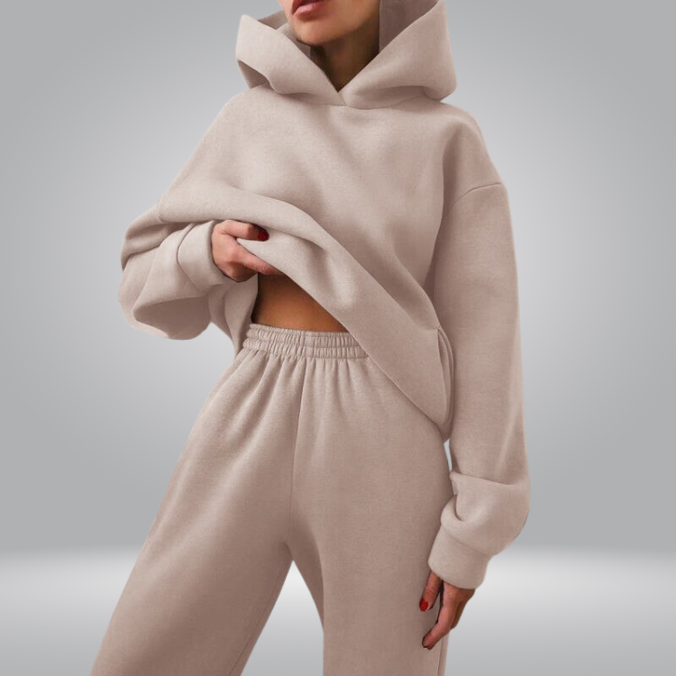 Josephine Tuta da allenamento, Set casual a 2 pezzi con felpa e pantaloni della tuta per donna-Modaso