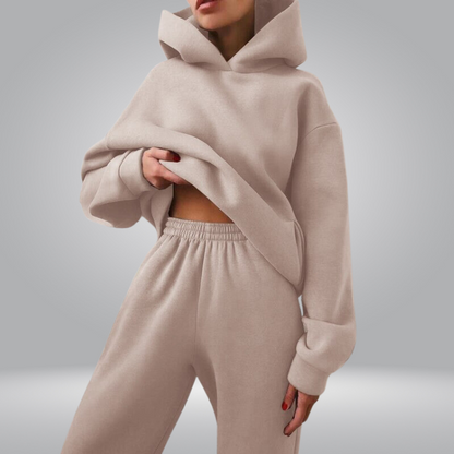 Josephine Tuta da allenamento, Set casual a 2 pezzi con felpa e pantaloni della tuta per donna-Modaso