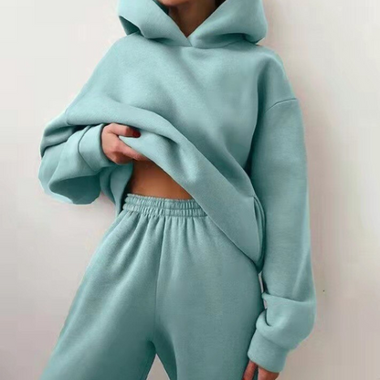Josephine Tuta da allenamento, Set casual a 2 pezzi con felpa e pantaloni della tuta per donna-Modaso