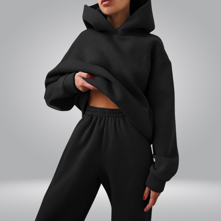Josephine Tuta da allenamento, Set casual a 2 pezzi con felpa e pantaloni della tuta per donna-Modaso