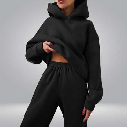 Josephine Tuta da allenamento, Set casual a 2 pezzi con felpa e pantaloni della tuta per donna-Modaso