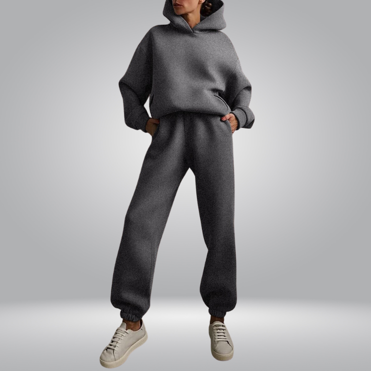Josephine Tuta da allenamento, Set casual a 2 pezzi con felpa e pantaloni della tuta per donna-Modaso