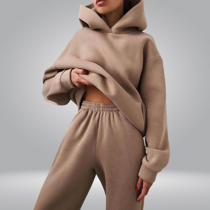 Josephine Tuta da allenamento, Set casual a 2 pezzi con felpa e pantaloni della tuta per donna-Modaso