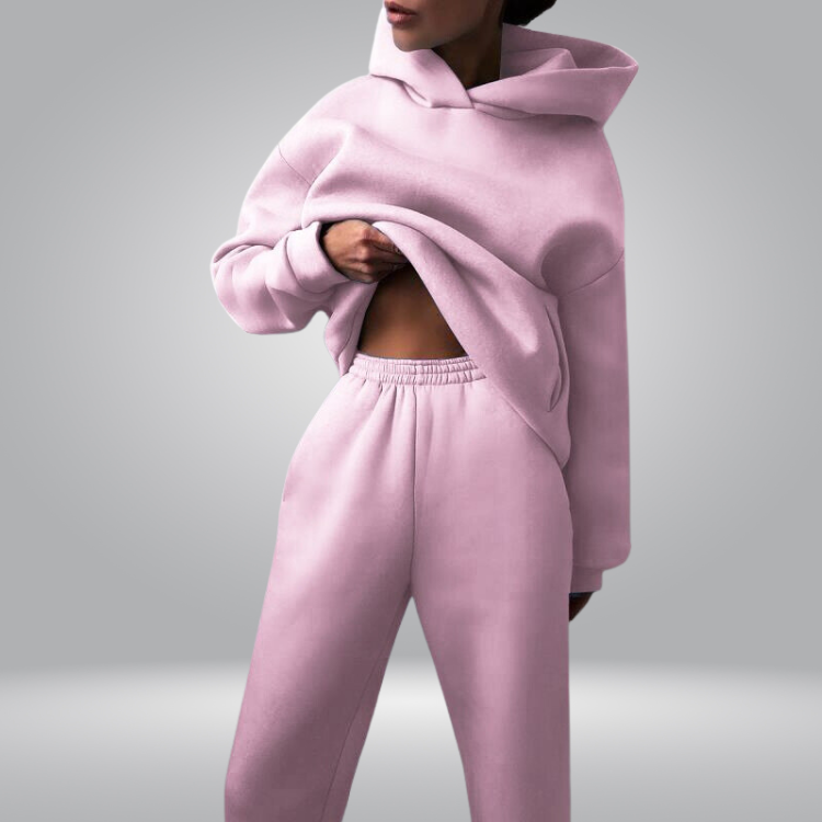 Josephine Tuta da allenamento, Set casual a 2 pezzi con felpa e pantaloni della tuta per donna-Modaso