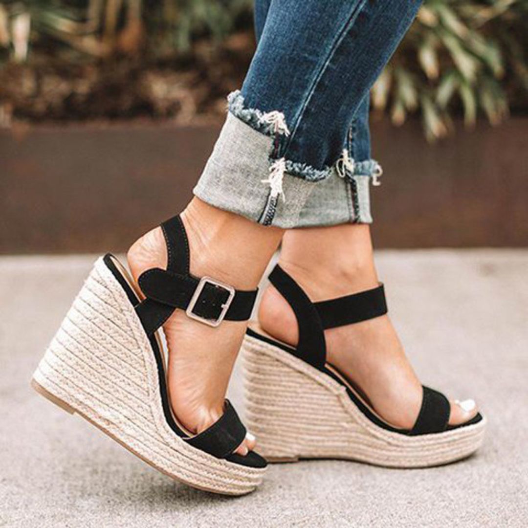 Loscana Sandali con Zeppa, Scarpe Eleganti da Donna con Cintura-Modaso