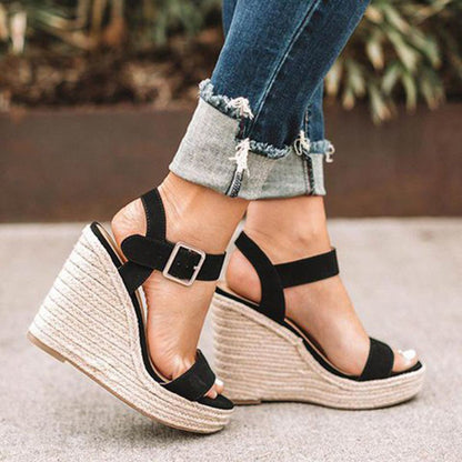 Loscana Sandali con Zeppa, Scarpe Eleganti da Donna con Cintura-Modaso