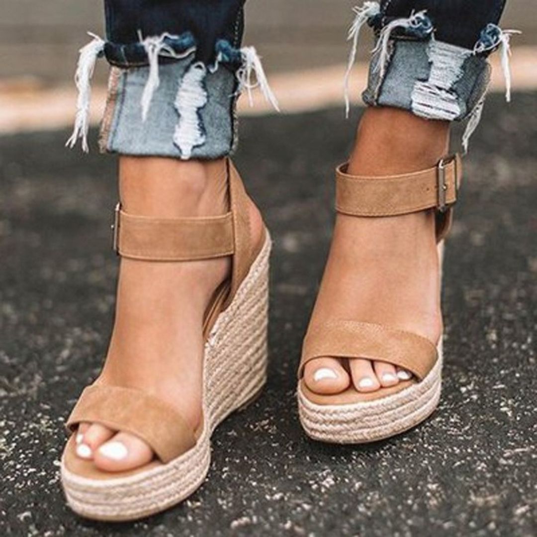 Loscana Sandali con Zeppa, Scarpe Eleganti da Donna con Cintura-Modaso