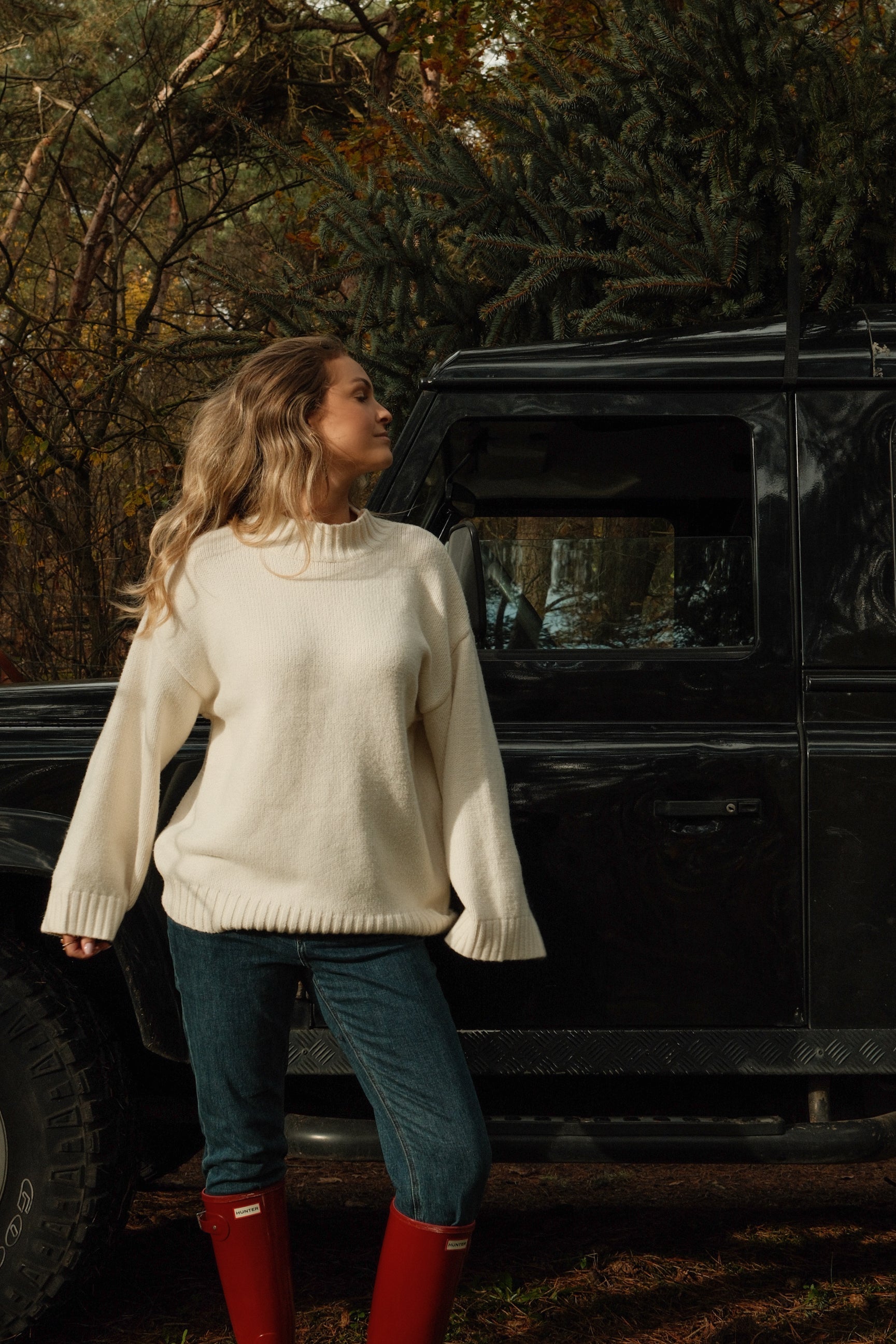 MAGLIONE BIANCO DA DONNA CON COLLO ALTO-Modaso