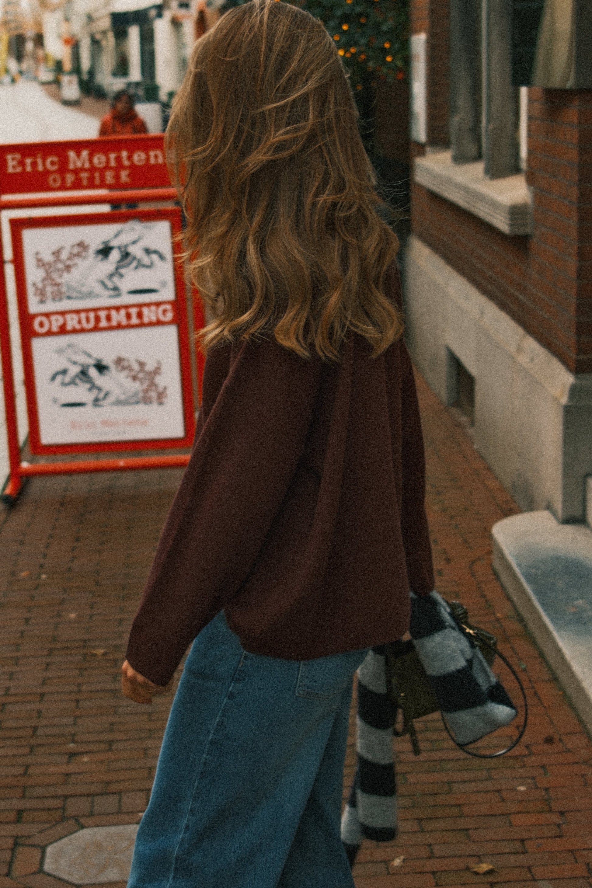 MAGLIONE OVERSIZE DONNA IN MAGLIA BORDEAUX-Modaso