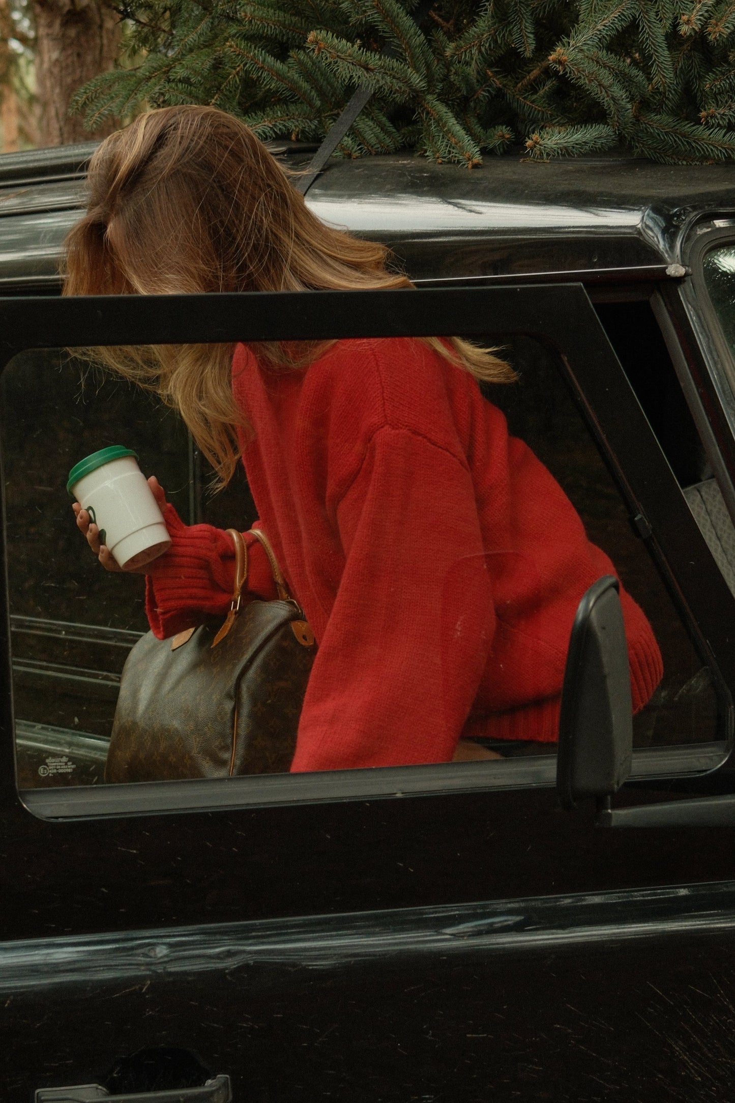 MAGLIONE ROSSO DA DONNA CON COLLO ALTO-Modaso