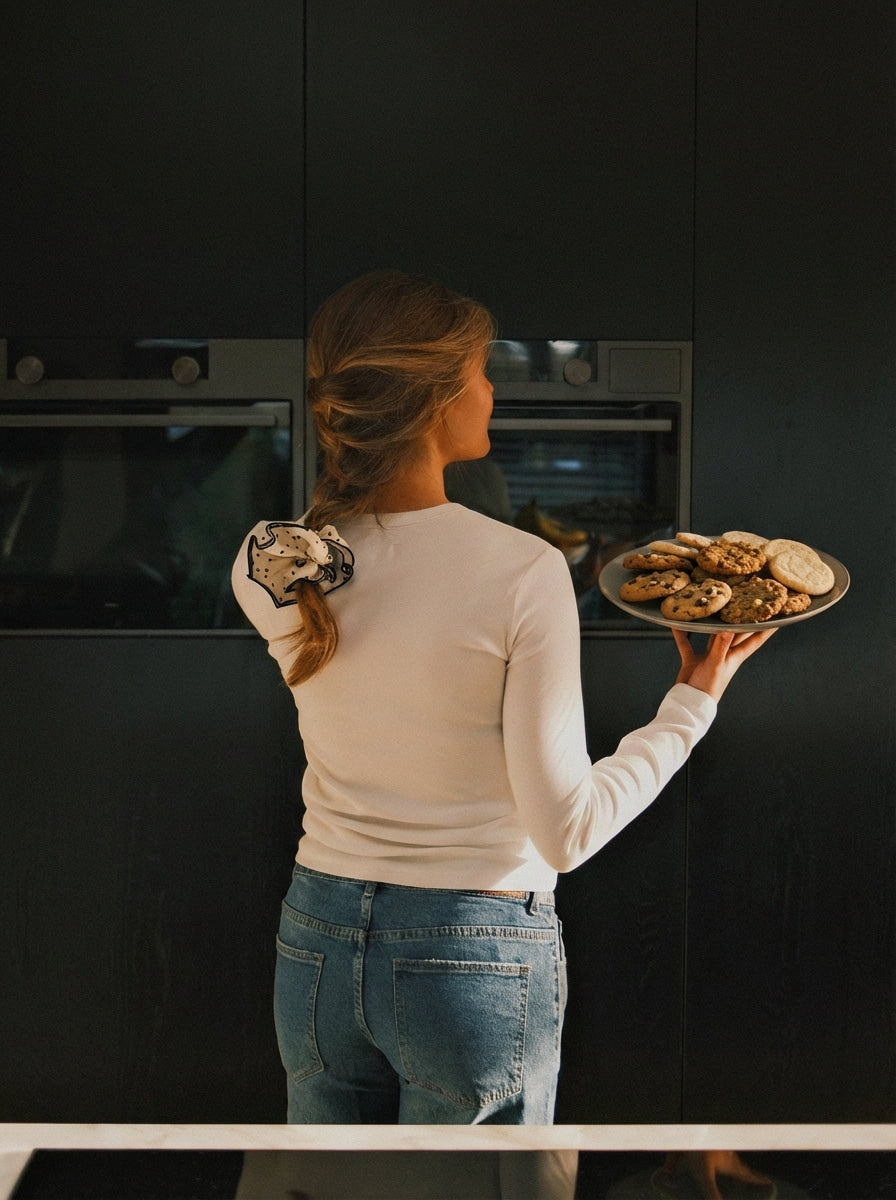 MANICA LUNGA DONNA BIANCA-Modaso