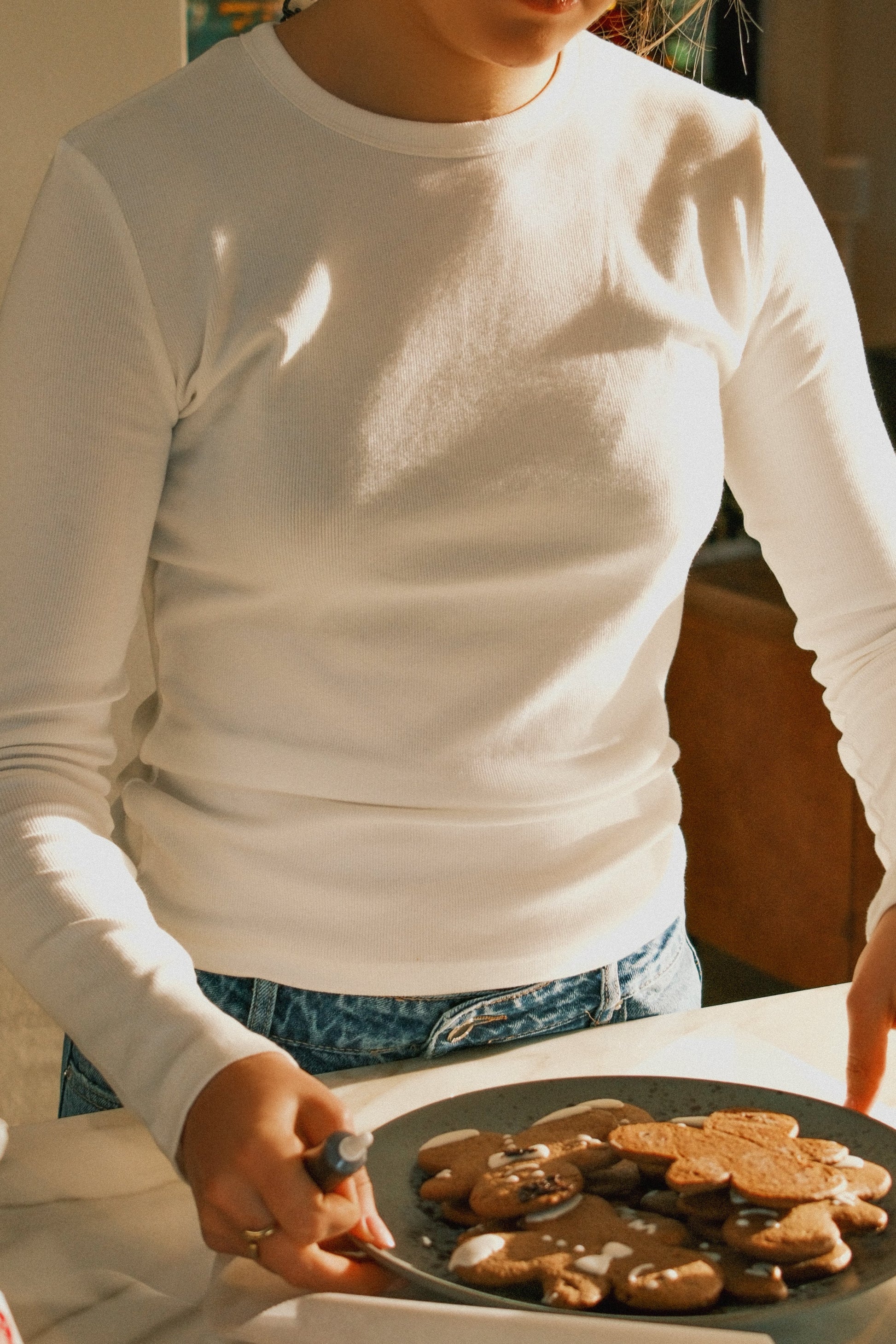 MANICA LUNGA DONNA BIANCA-Modaso