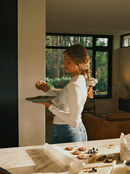 MANICA LUNGA DONNA BIANCA-Modaso