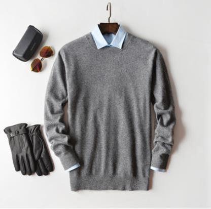 Maglione da Uomo in Cashmere, Caldo, Lavorato a Maglia-Modaso