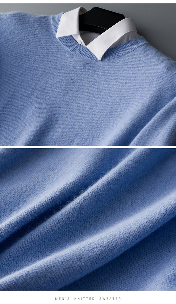 Maglione da Uomo in Cashmere, Caldo, Lavorato a Maglia-Modaso