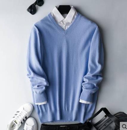 Maglione da Uomo in Cashmere, Caldo, Lavorato a Maglia-Modaso